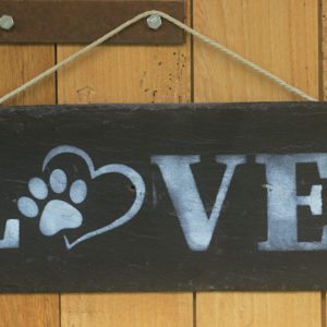 ardoise décorée "Love"