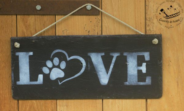 ardoise décorée "Love"