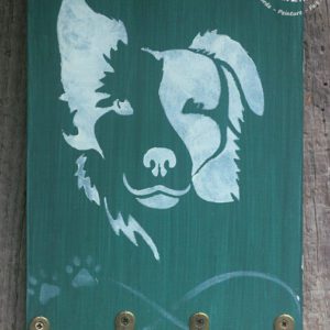 porte-clés ou porte-laisse border collie