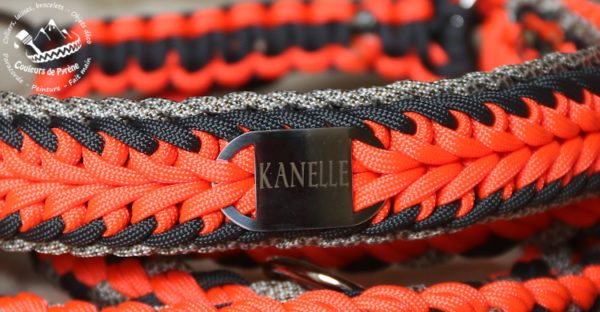 personnaliser votre collier en paracorde avec plaque intégrée