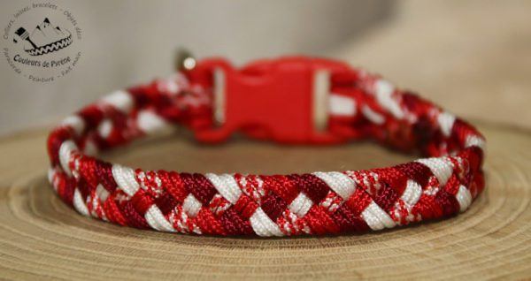 collier fins en paracorde pour petits chiens