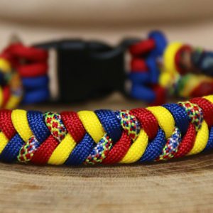 collier en paracorde coloré pour chien