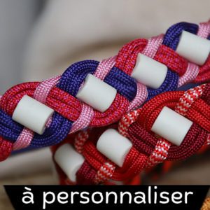 A personnaliser : Collier anti-tiques 3 couleurs (perles céramiques EM)