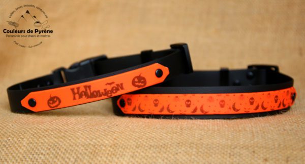 colliers en biothane Halloween