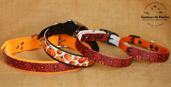 collier Halloween en biothane