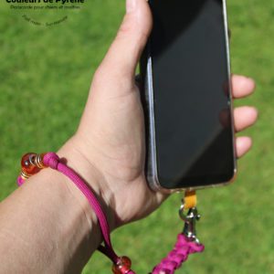 dragonne pour téléphone en paracorde