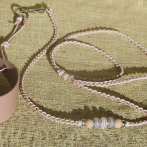 Ensemble collier + laisse d'exposition