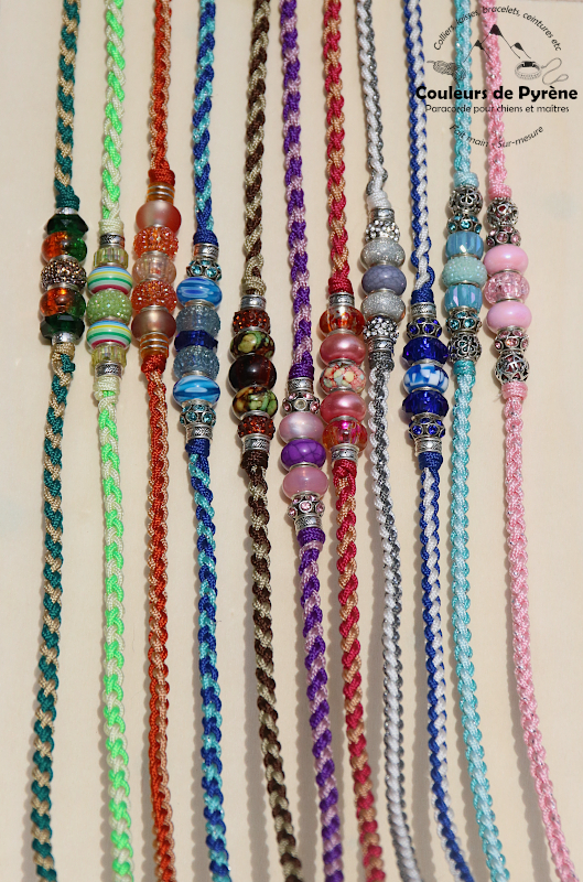 Laisse d'exposition en paracorde fine