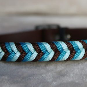 collier réglable en paracorde et biothane