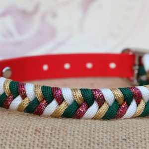 collier de Noël en paracorde pour petit chien