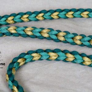 laisse 2 poignées en paracorde