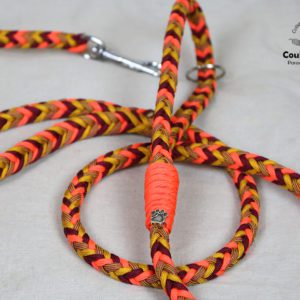 Laisse 2 poignées en paracorde