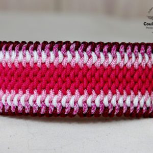 Collier lévrier BAREGES rose - 30cm