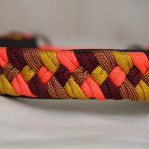 Collier GAVARNIE orange et bordeaux (35.5cm)