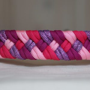 Collier GAVARNIE rose et paillettes (34cm)